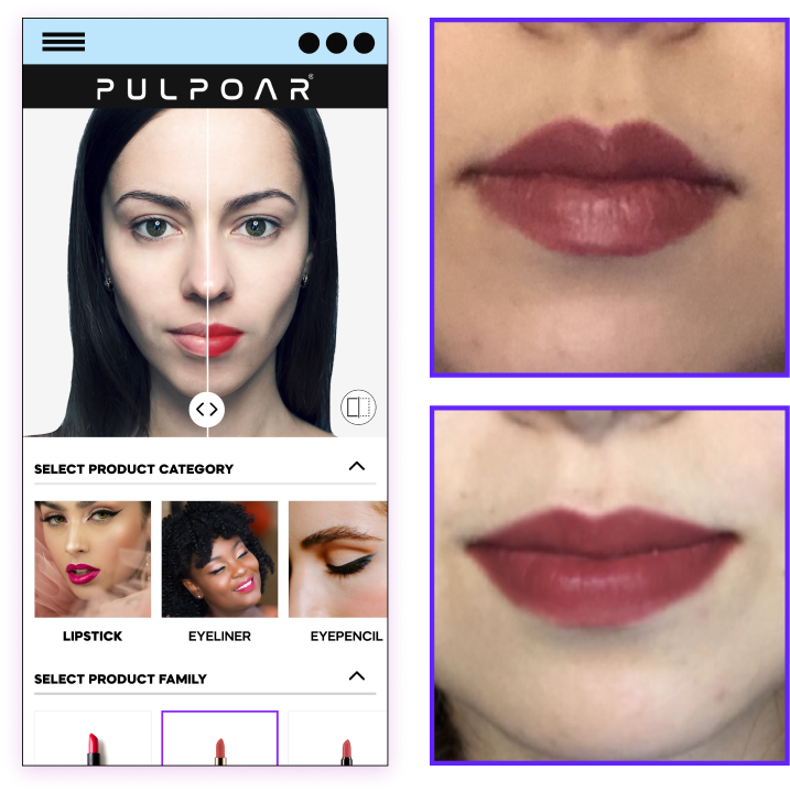 Virtual Makeup Try-On experience